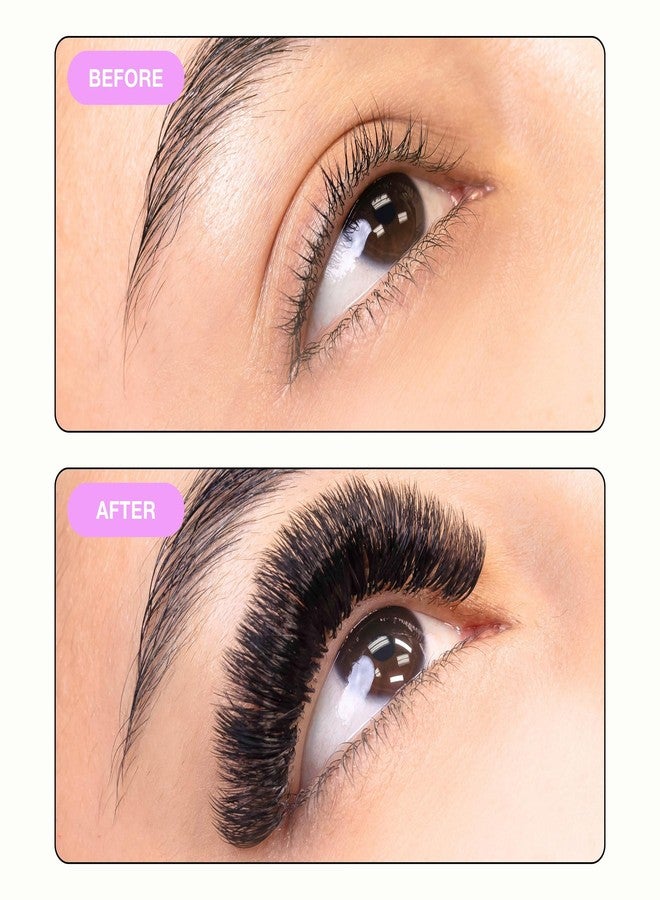 Curacoro Super Mink Eyelashes Extensions, 0.18 D Curl 13mm Length Silk Eyelashes, Individual Eyelash Extensions - Image 5