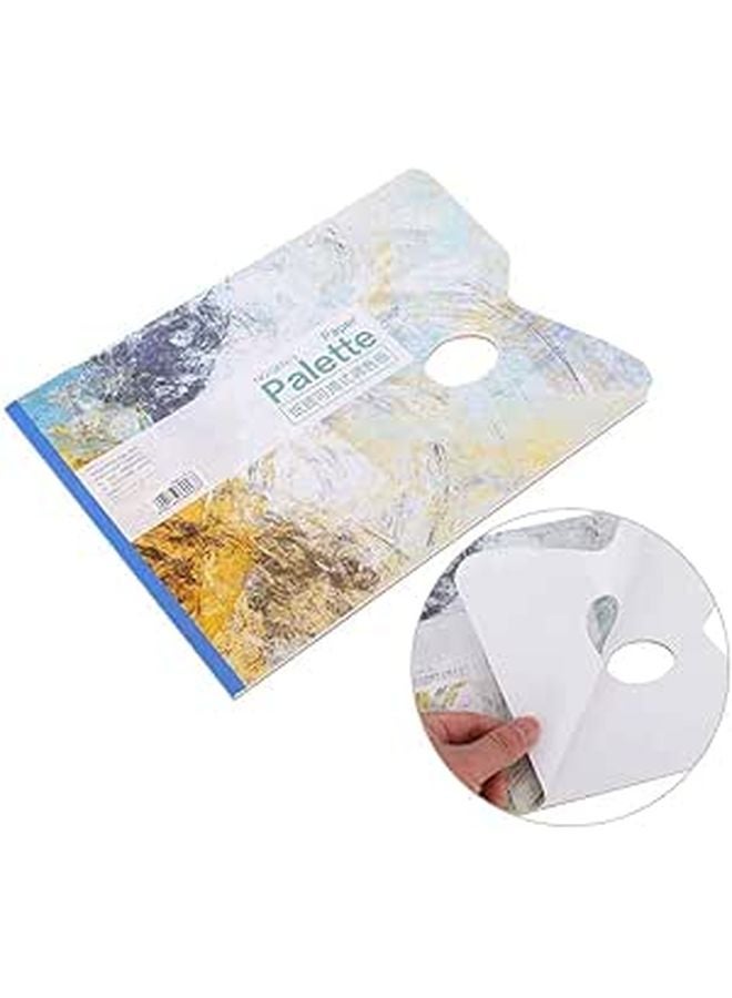 Disposable Palette Paper for Oil Painting 25 Sheets Tear Off Pad - Image 1