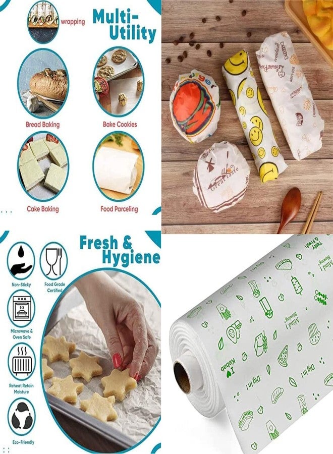 DELTA Food Wrapping Paper Roll Food Grade Butter Paper Roll Roti Wrapping Roll Parchment Paper Roll Hygienic Roti Paratha Wrap Roll Pack of 1 KG - Image 4