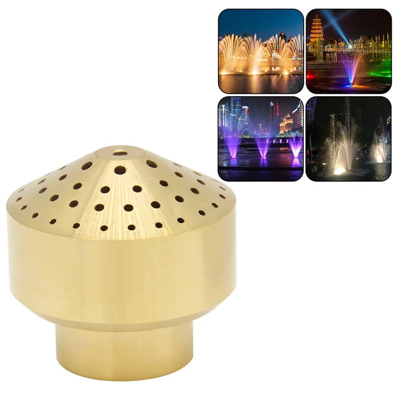 Hooshing Brass Fountain Nozzle Water Spray 3/4" DN20 Pond Column Sprinkle Head for Garden Pond Amusement Park - Image 5
