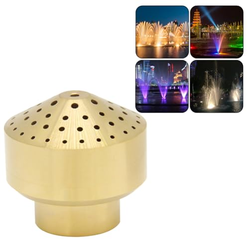 Hooshing Brass Fountain Nozzle Water Spray 3/4" DN20 Pond Column Sprinkle Head for Garden Pond Amusement Park - Image 1