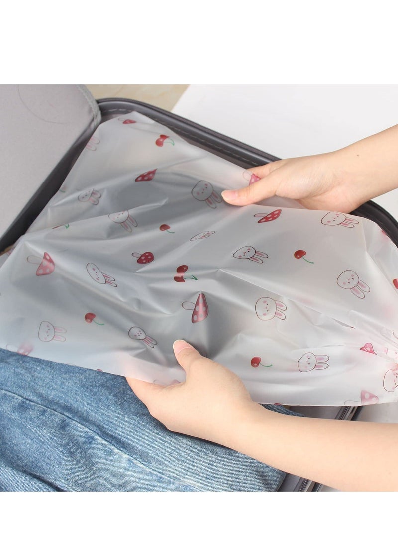 Excefore - Transparent Storage Bags, 12Pcs Shoe Bags for Travel, Drawstring Shoes Bag Plastic Portable Shoe Bags Organizers, Clear Shoes Bag for Travel Packing Shoe Organizers, for Men and Women - Image 1