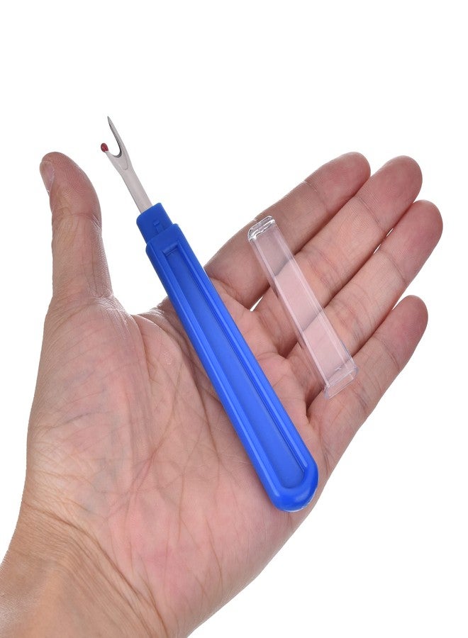 ESHATO 50 Pieces Sewing Seam Rippers,Stitch Thread Unpicker and Cutter for Crafting (Blue) - Image 3