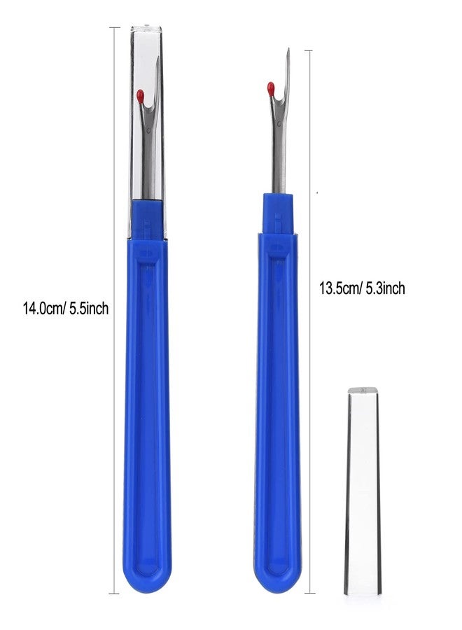 ESHATO 50 Pieces Sewing Seam Rippers,Stitch Thread Unpicker and Cutter for Crafting (Blue) - Image 2