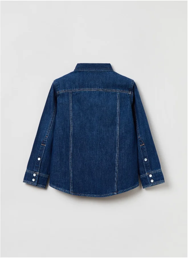 او في اس OVS Kids Boys Denim Shirt