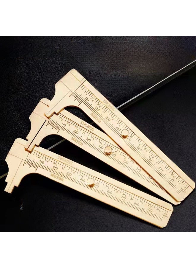 Miniature Small Copper Ruler Plastic Vernier Digital Caliper High Precision Thickness Measurement Tool For Woodworking Crafts-Model:Plastic Caliper 0-80mm (deep Powder)  - Image 2