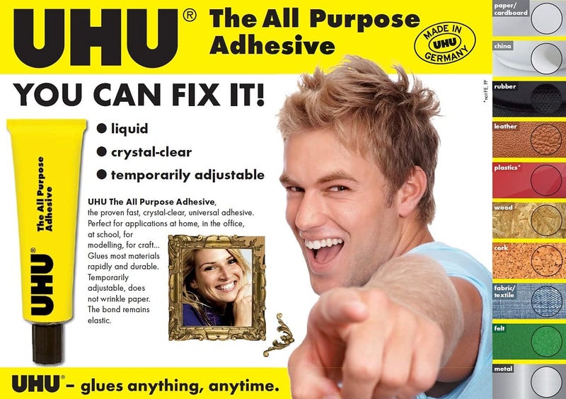 UHU All-Purpose Adhesive - 60 Ml., 3-63697 - Image 2
