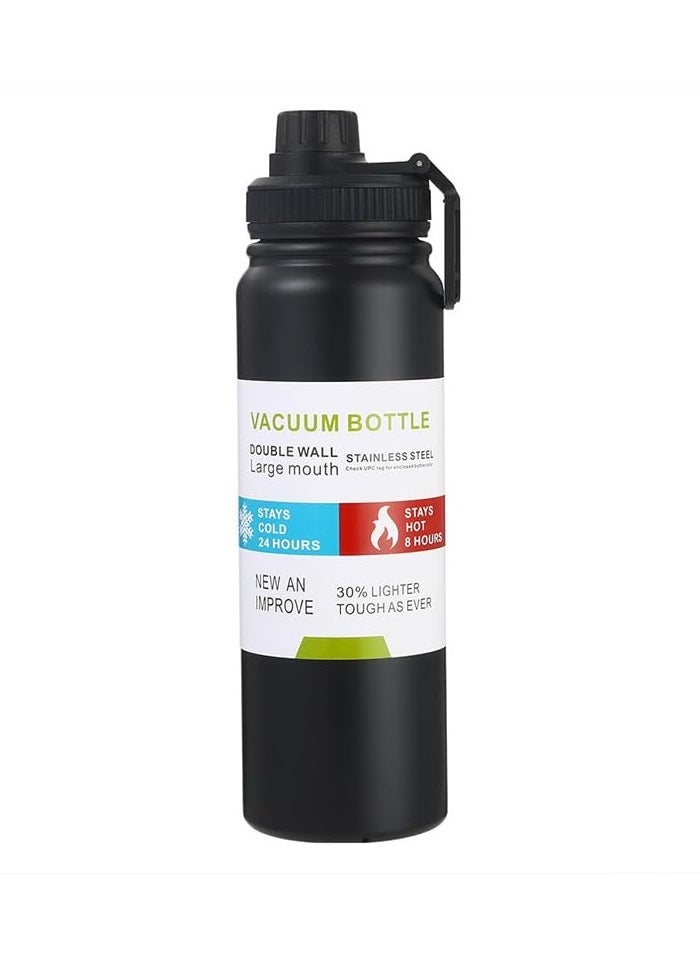 KITCHENOO - 800ml Stainless Steel Vacuum Insulated Thermal Bottle, Leak Proof BPA Free, Sports Water for Coffee Tea, Travel to Keep Drinks Hot or Cold - Image 1