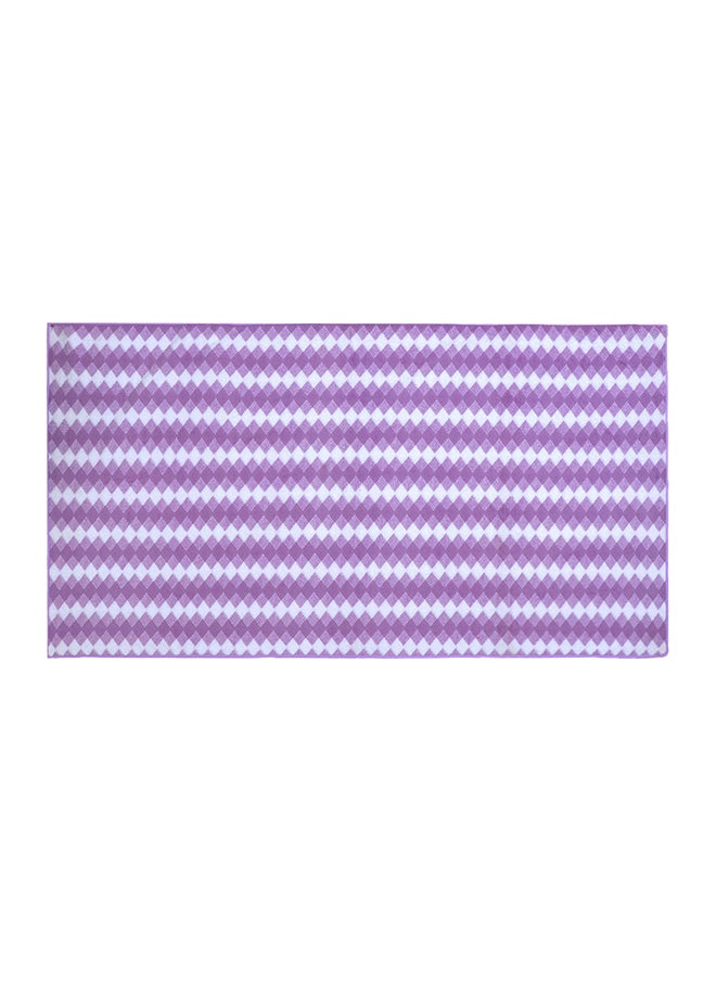 Status Contract Microfiber Towels for Bath-Soft Coral Fleece Towel with Hook Quick Dry Super Absorbent-Stripes Bath Towel for Men and Women- (Purple), 70 X 140 Cm  - Image 2