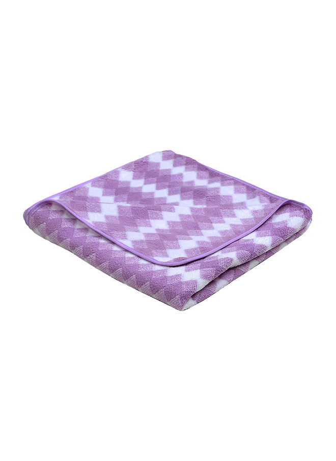 Status Contract Microfiber Towels for Bath-Soft Coral Fleece Towel with Hook Quick Dry Super Absorbent-Stripes Bath Towel for Men and Women- (Purple), 70 X 140 Cm  - Image 5