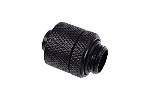 Alphacool Eiszapfen G1/4" to 10mm ID, 13mm OD Compression Fitting for Soft Tubing, Deep Black, 6-pack - Image 3
