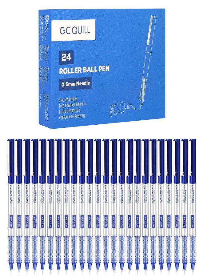 جي سي كويل أقلام حبر سائل GC QUILL 48، برأس إبرة 0.5 مم، 24 قلم حبر سائل أسود و24 قلم حبر سائل أزرق، مثالية لتدوين الملاحظات والرسم، ومناسبة للاستخدام في المذكرات المكتبية. BKL48 - Image 3