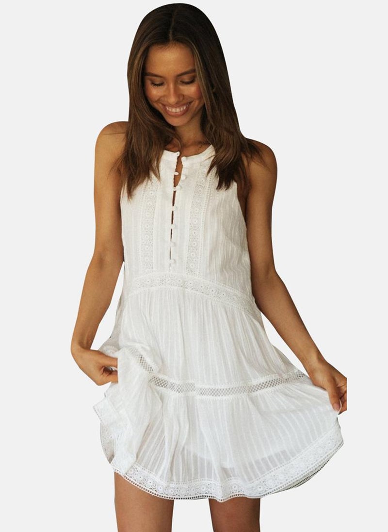 YUNIQEE White Babydoll Dress  - Image 1