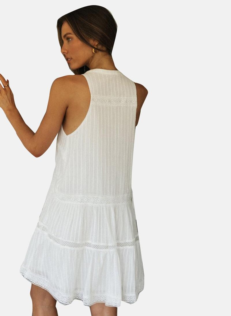 YUNIQEE White Babydoll Dress  - Image 4