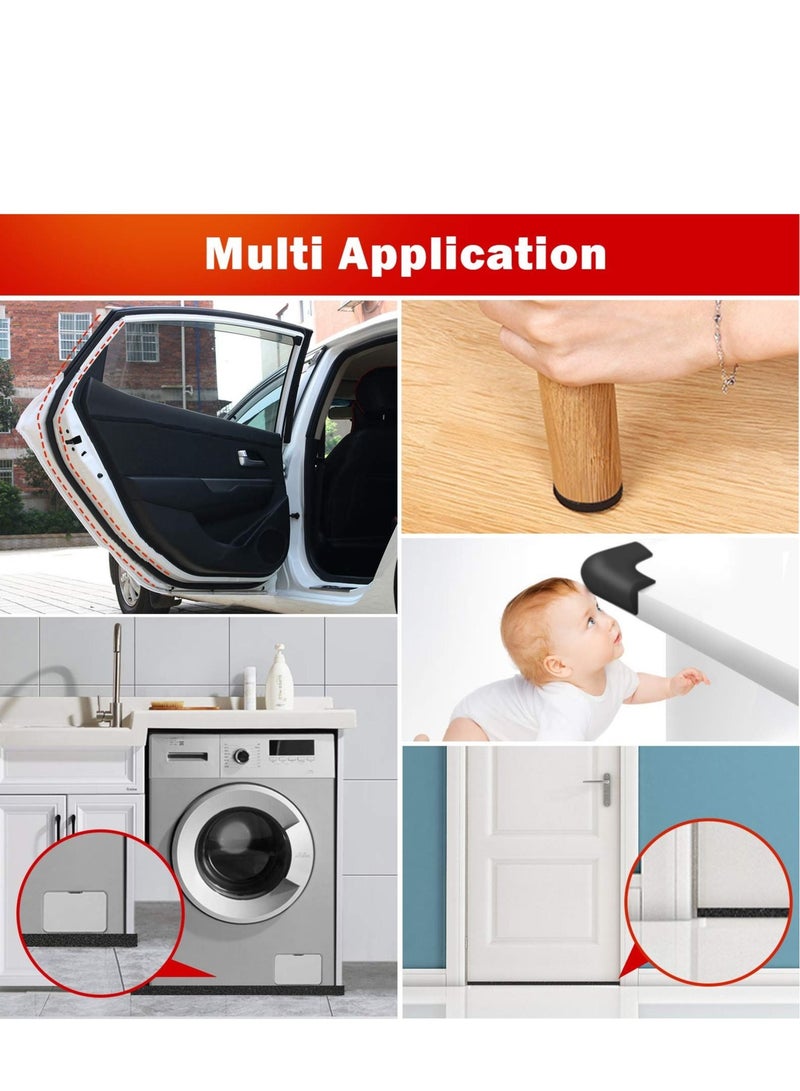 High Density Self Adhesive Weather Stripping Seal for Doors and Windows Soundproof Insulation Foam Tape 1/2W X 1/4T X 26L - Image 4