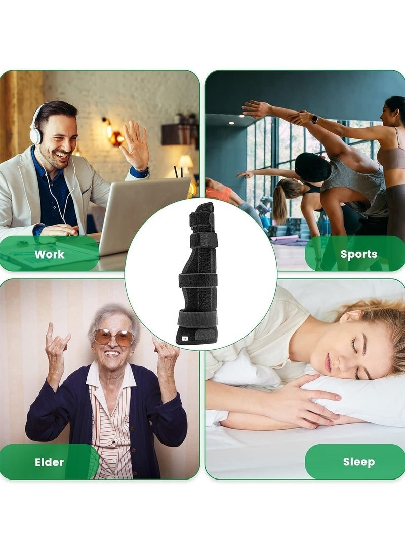 Boxer Finger Splint and pinky Splint Support for Trigger Finger boxer's Fracture Finger Fracture Tendonitis Metacarpal Fracture Sprains Fits Both Left and Right HandM Size - Image 5