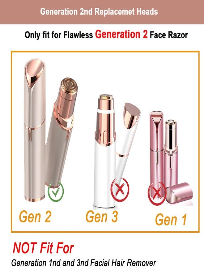 GOMINYUF Generation 2nd Replacement Heads for Finish Touch Flawless Gen 2 Facial Hair Remover- - 4 Pack Replacement Heads for Flawless Replacement Heads Gen 2 - Image 2