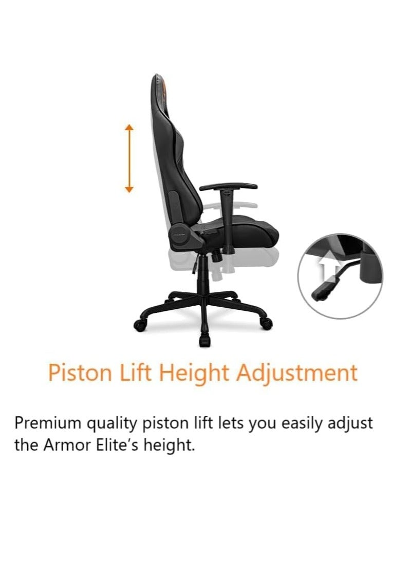 كوجار كرسي ألعاب Cougar Armor Elite Eva – وردي، بتصميم مريح، مسند ظهر قابل للإمالة، مساند ذراع 2D، دعم للرأس والظهر، من الجلد الصناعي عالي الجودة - Image 5