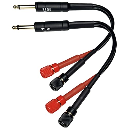 CNCESS CESS-094 Solderless 1/4-Inch TS Plug Adapter Terminal, 1/4" TS to Banana Female Jack/Binding Post, 2 Pack - Image 5