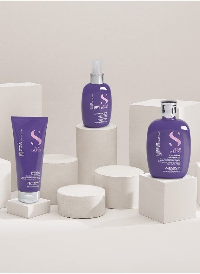 Semi Di Lino Blonde Spray Against Yellow Undertones for Blondes and Highlighted Hair 125 Ml