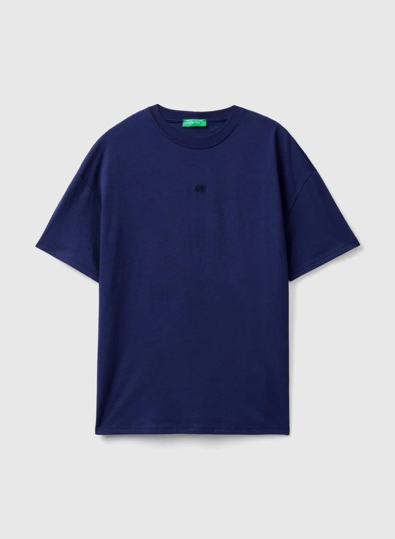 UNITED COLORS OF BENETTON T-Shirt With Embroidered Logo