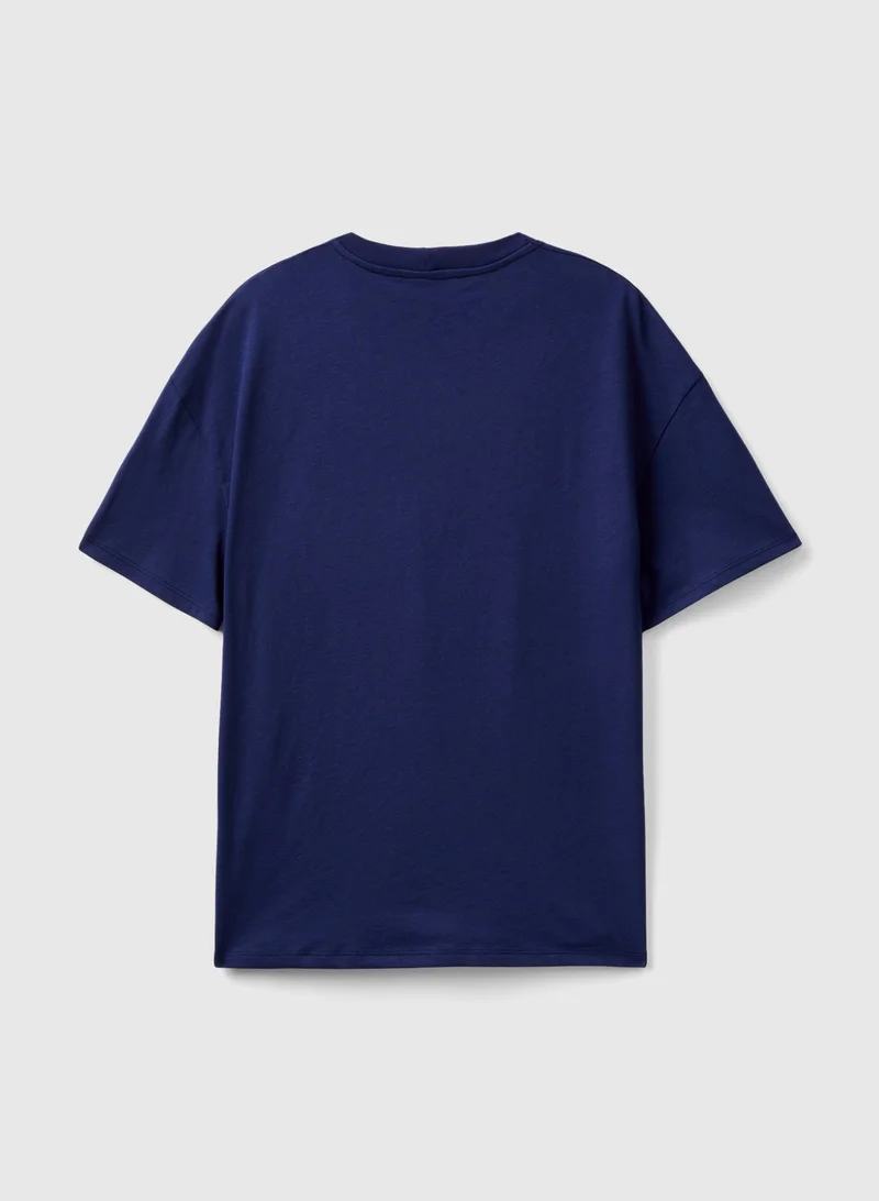 UNITED COLORS OF BENETTON T-Shirt With Embroidered Logo