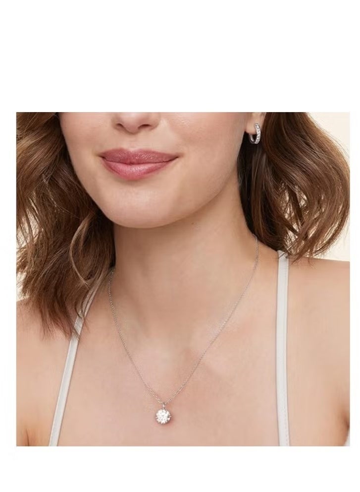 SYNSYB Sterling SilverPendant Necklace - S925 Hypoallergenic Solitaire with Adjustable Slider, 6.5mm 1.0ct Equivalent, Elegant Luxury Gift Box Included for Women  - Image 3
