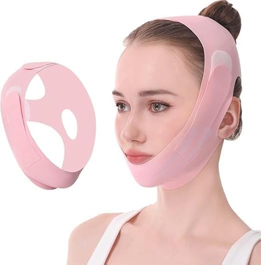 Theodore Silicone V Face Mask for Face Lift | Facial Slimming Bandage for Chin & Cheek | Double Chin Reducer for Women & Men | Skin Tightening Belt for Slim Lift, - Image 2