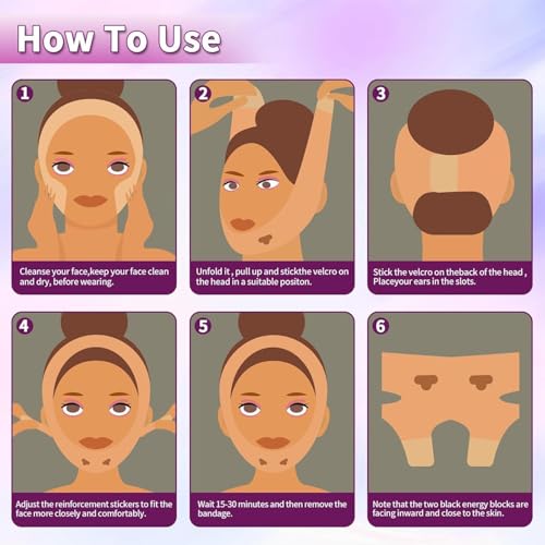 Theodore Silicone V Face Mask for Face Lift | Facial Slimming Bandage for Chin & Cheek | Double Chin Reducer for Women & Men | Skin Tightening Belt for Slim Lift, - Image 4