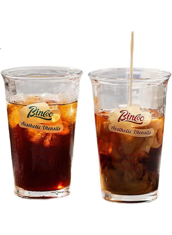 Bincoo Glass Coffee Cup, Iced Americano Cup, Dirty Ice Latte Cup, Cold Drink Summer Transparent Mug - Image 2