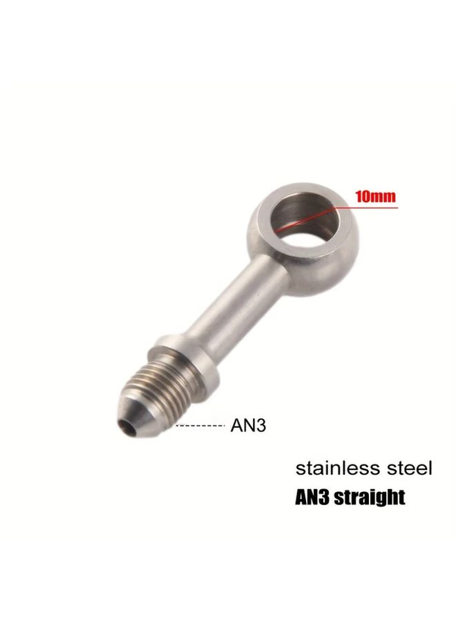 Stainless Steel Banjo Fitting Male Thread Adapter 28 Degree Positive Bend 2pcs - Image 2