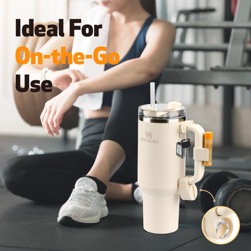 JimysCo Set of 3 Pcs Accessories for 40oz Tumbler or other brands 40 OZ Tumblers (Cream) - Image 5