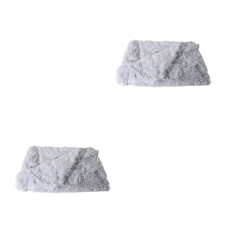 2pcs Plush Pet Mat Double Layer Pet Blanket Endurable Pet Cushion For Pet Cat Dog (S) - Image 1