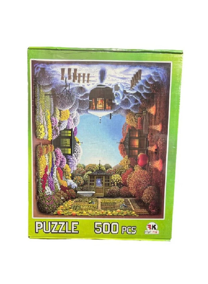 Four Seasons Garden Jigsaw Puzzles 500 Pieces for Adults - Puzzles for Adults and Children Home Decoration - Image 1