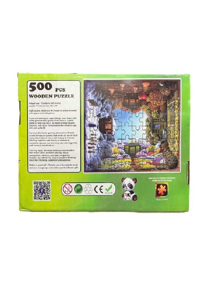 Four Seasons Garden Jigsaw Puzzles 500 Pieces for Adults - Puzzles for Adults and Children Home Decoration - Image 2
