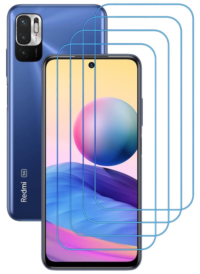 ACLIX 4 Pieces Antistatic ESD Dustproof Premium Quality High Definition Clear Tempered Glass Screen Protector Designed For Xiaomi Redmi Note 10 5G - Image 1
