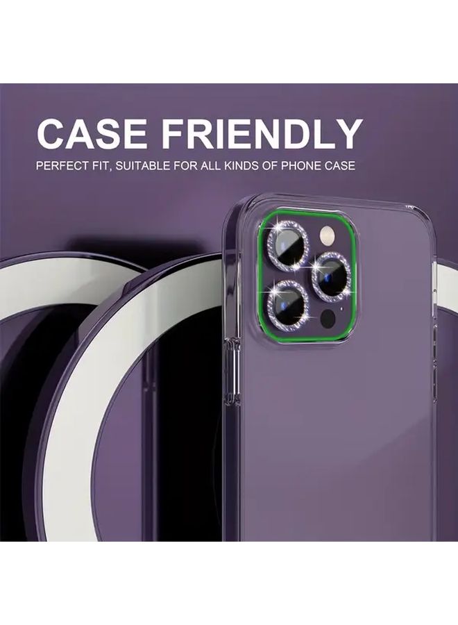 Purple 9H Tempered Glass Camera Lens Protector For IPhone 13 Pro Max 12 11 - Image 4