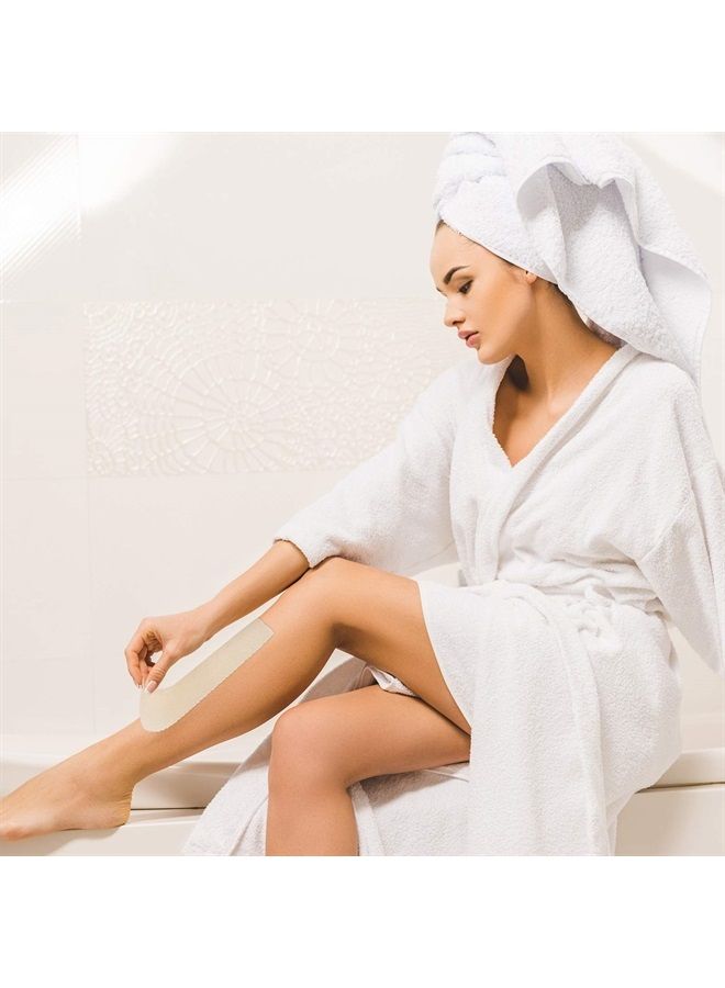 Maitys Body and Facial Muslin Strips for Hair Removal Natural Muslin Epilating Strips 2.8 x 7.9 Inches Large Waxing Strips Bulk for Women and Men (200 Pieces)