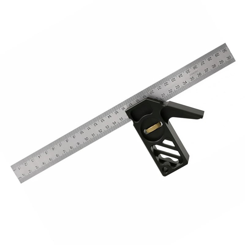 Carpentry Square Ruler 45 90 Angle Limiter Woodworking Combo Measuring Tool 30cm - Image 2