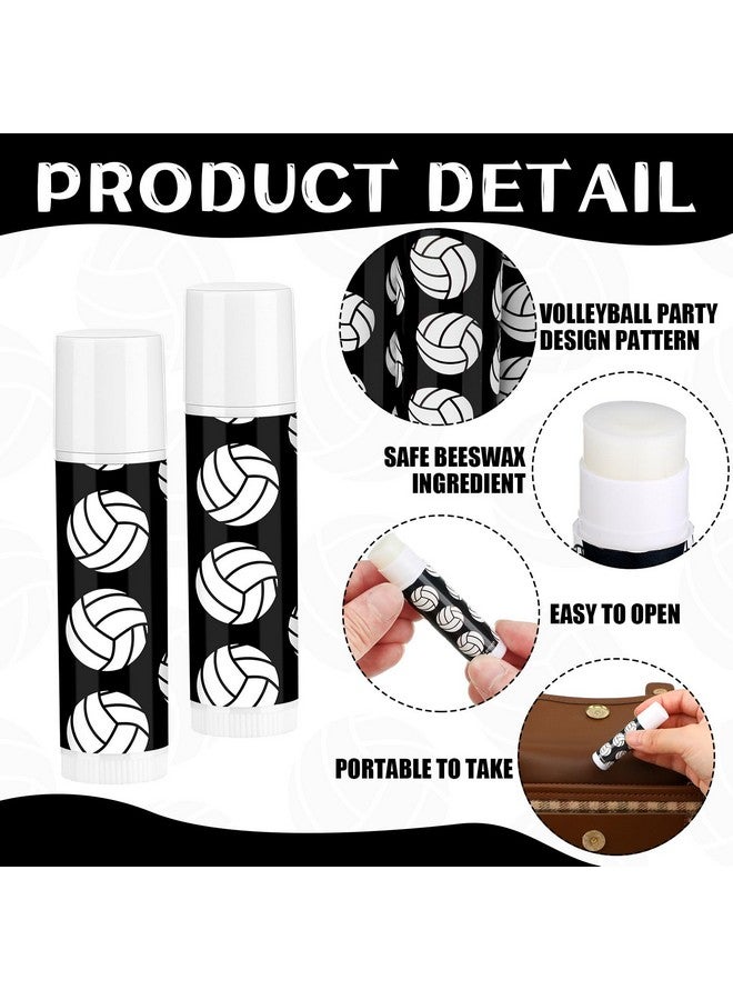 Suttmin 24 Pcs Volleyball Lip Balm Volleyball Team Gifts Volleyball Party Favors Volleyball Lip Balm Gift For Volleyball Team Volleyball Party Guest Supplies - Image 2