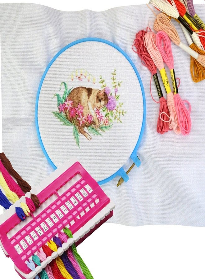 D&D Floss Organizer Cross Stitch Kit Embroidery Thread Project Card 30 Positions Sewing Needle Pins Holder Craft Tools Accessory - Image 4