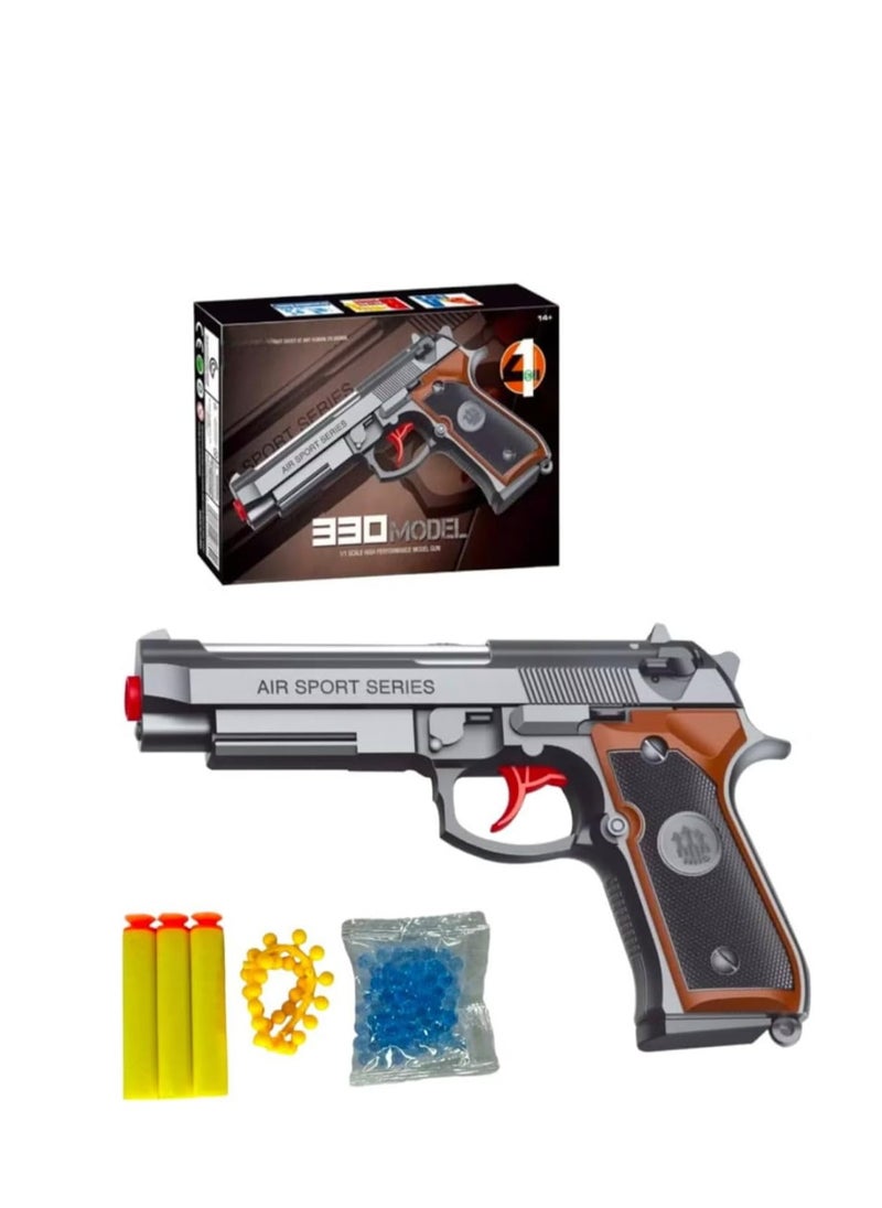 Rally Plastic Bead Gun For Kids Safe Soft Bullet Shooting Toy Realistic Design Fun For Kids And Adults 