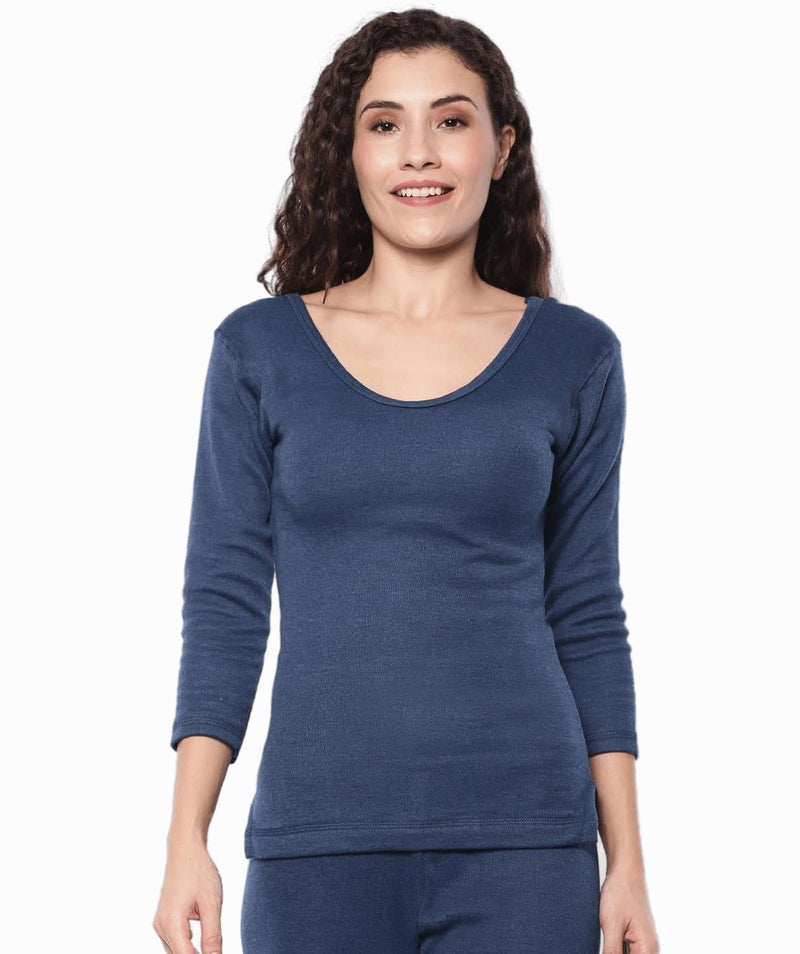 Dollar Women's Regular Thermal Top (MWLF-01-LDS-PO1-RN- Blue XXL) - Image 1