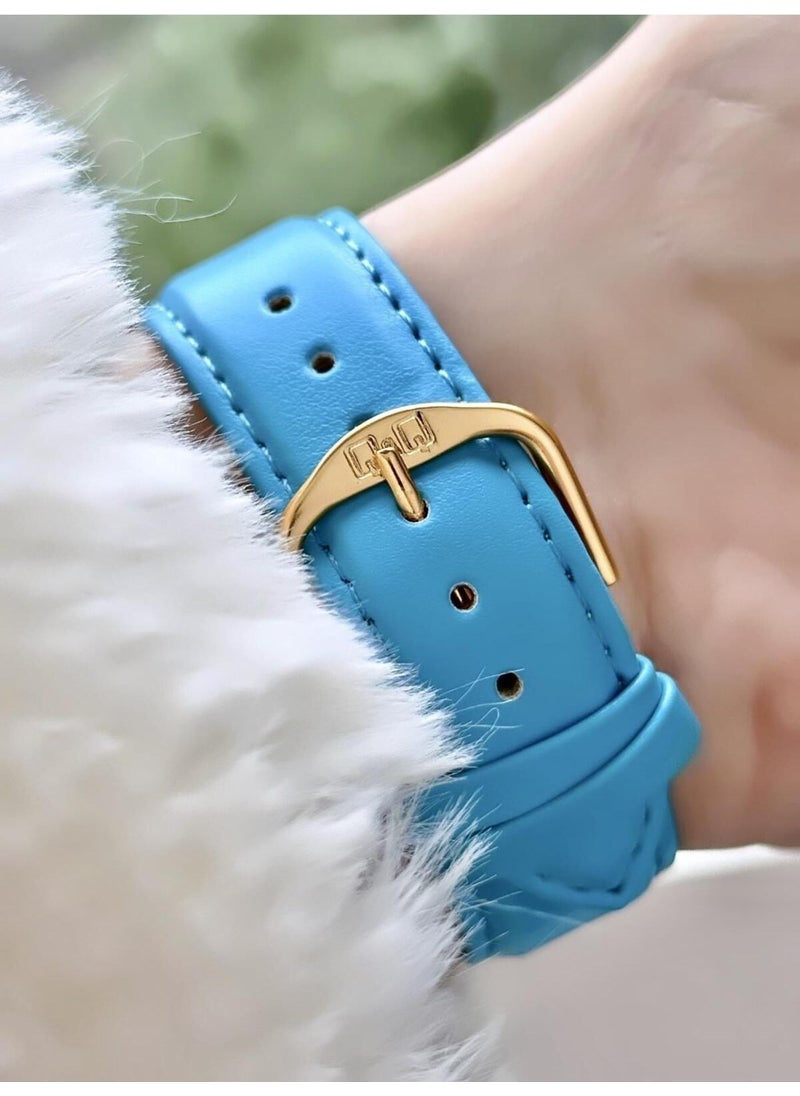 Q&Q vintage Women's Leather Band Wristwatch  - Image 3