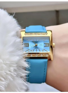 Q&Q vintage Women's Leather Band Wristwatch  - Image 2