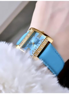 Q&Q vintage Women's Leather Band Wristwatch  - Image 1
