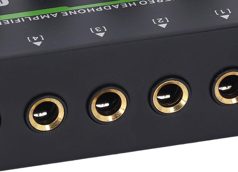 Eujgoov2vx6szk8un-11 4 Channel DJ Mixer Headphone Amplifier, Headphone Splitter 1/4 TS Mixer Amp for Studio - Image 1