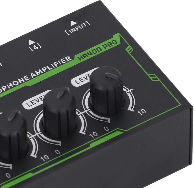 Eujgoov2vx6szk8un-11 4 Channel DJ Mixer Headphone Amplifier, Headphone Splitter 1/4 TS Mixer Amp for Studio - Image 2