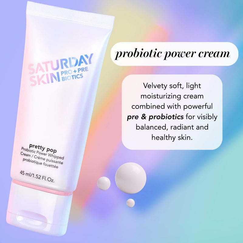 Saturday Skin Pretty Pop Prebiotics & Probiotics whipped Moisturizing Cream Nourishing Allure Best of Beauty K-Beauty Winner 2020 (1.52 Fl Oz) - Image 2