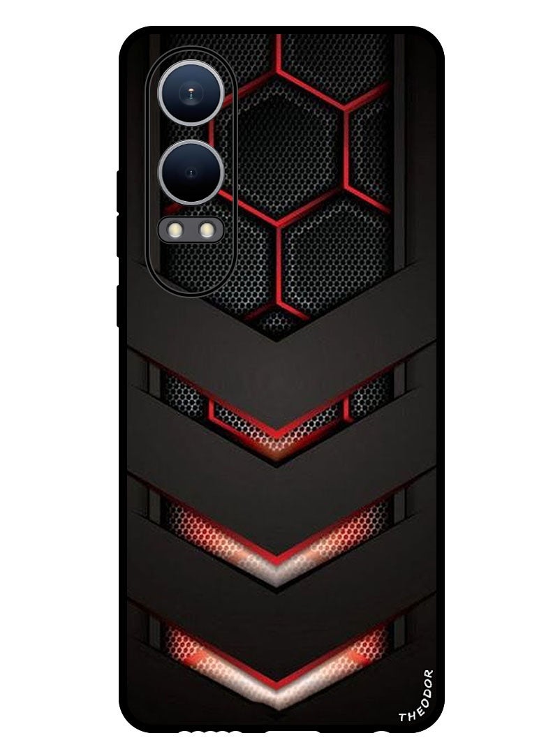 Theodor Protective Case Anti Scratch Shock Proof Bumper Cover For Oppo K12x (China) red & black - Image 1